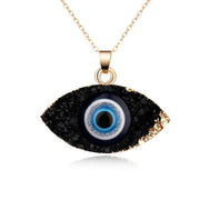 Unisex Eye Natural Stone Resin Necklaces