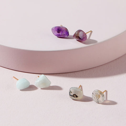 Color Stone Earrings