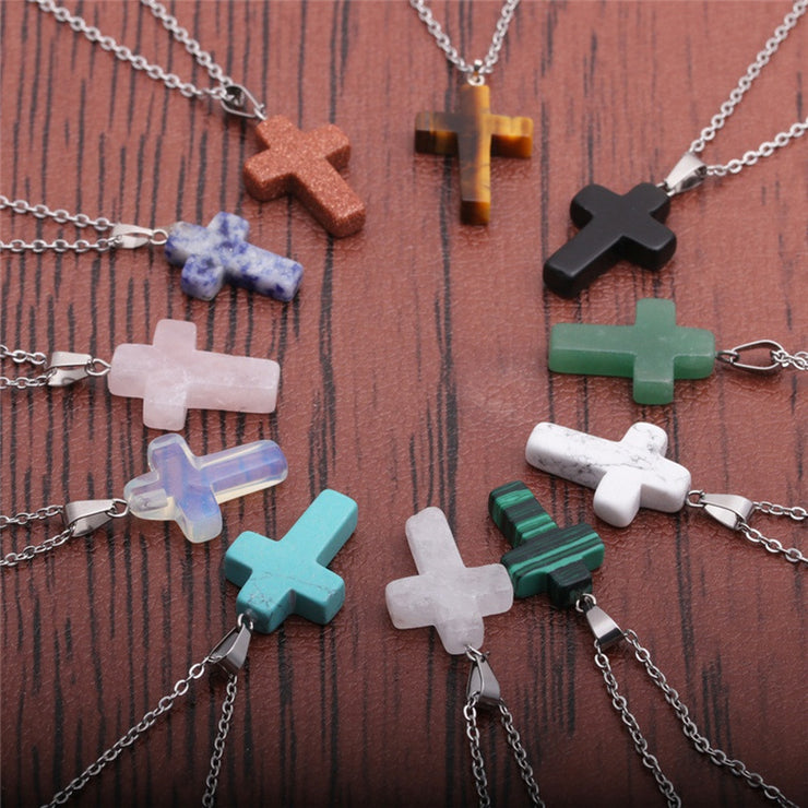 Simple Cross Stainless Steel Necklace