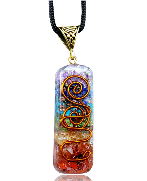 Chakra Gemstone Pendant with Adjustable Cord