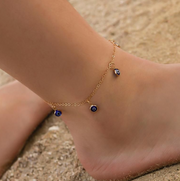 Dripping Eyes Simple Anklet
